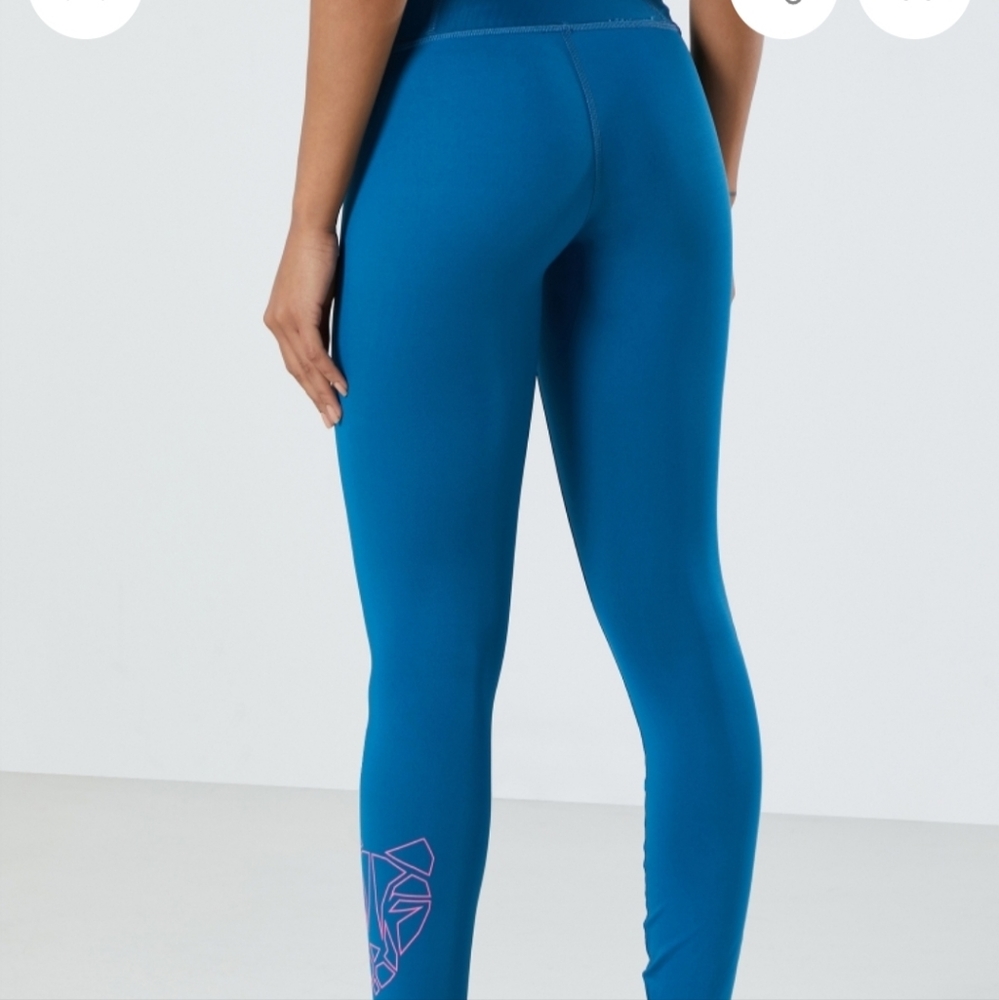 High Rise 7/8 Tight digi-bleu women's leggings - Picture 3 of 10